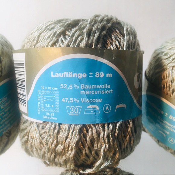 Alexis Mercerisiertes Soft-Ondé Yarn 50g 89m Cotton Viscose 620 426 Lot of 6+ - Picture 10 of 10